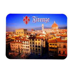 Aerial Image Of Florence, Italy Magnet