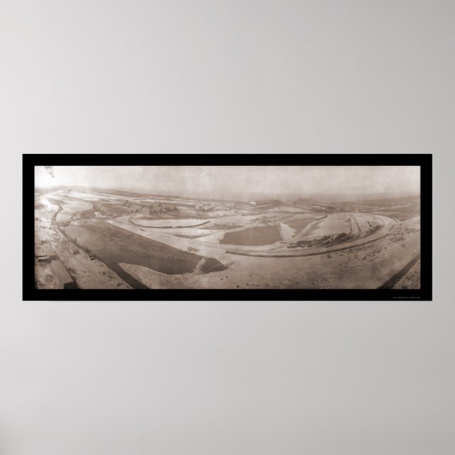 Aerial Indiana Steel Photo 1908 Poster (Front)