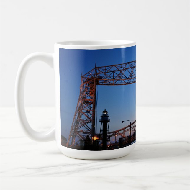 Aerial Lift Bridge Duluth Minnesota Coffee Mug (Left)