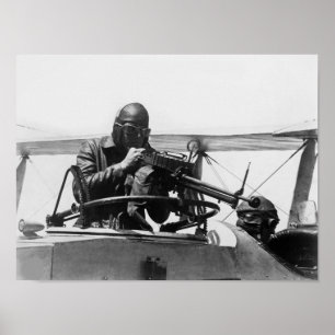 Aerial Machine Gun Target Practice - WW1 Poster