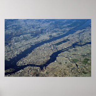 Aerial Manhattan Poster