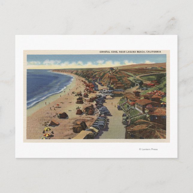 Aerial of Crystal Cove Postcard (Front)