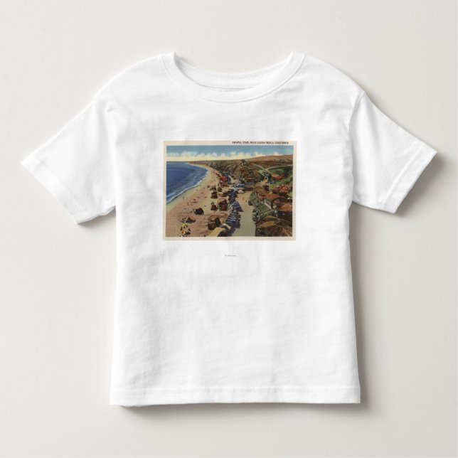 Aerial of Crystal Cove Toddler T-Shirt (Front)