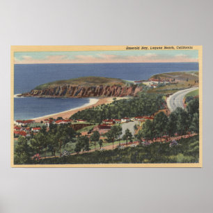 Aerial of Emerald Bay Poster
