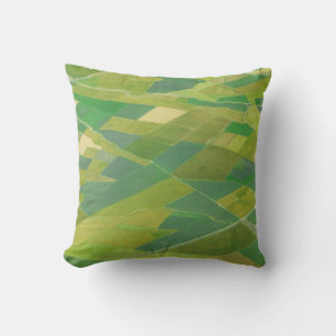 Aerial Of Farmlands In Ethiopia Cushion