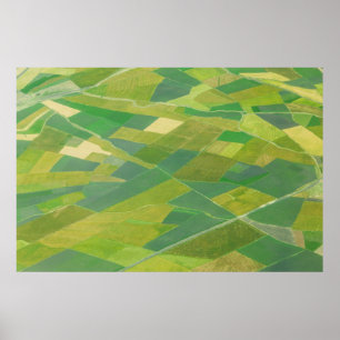 Aerial Of Farmlands In Ethiopia Poster