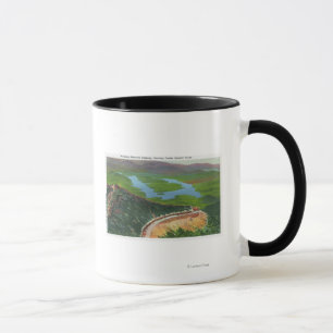 Aerial of Memorial Hwy, Castle, Summit House Mug