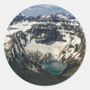 Aerial Of Warderman Lake Classic Round Sticker