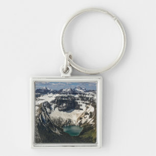 Aerial Of Warderman Lake Key Ring