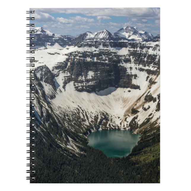 Aerial Of Warderman Lake Notebook (Front)