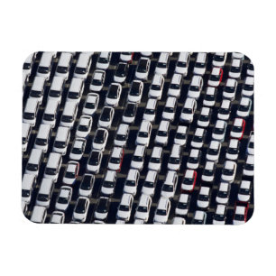 Aerial over Car Lot Magnet
