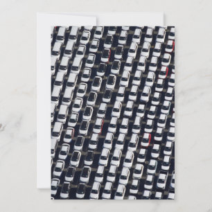 Aerial over Car Lot Thank You Card