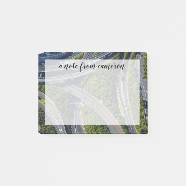 Aerial over Highway Junction Post-it Notes (Front)