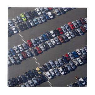 Aerial over Parking Lot Ceramic Tile