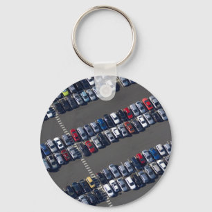 Aerial over Parking Lot Key Ring