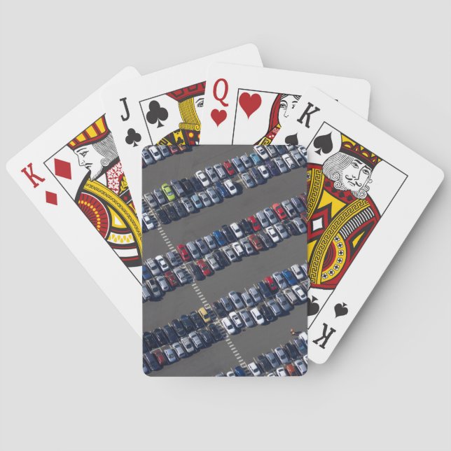 Aerial over Parking Lot Playing Cards (Back)