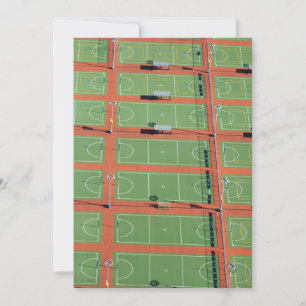 Aerial Over Tennis Courts Thank You Card