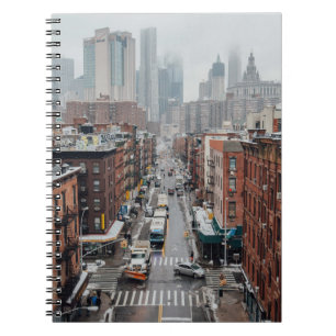 AERIAL PHOTO OF CITYSCAPE DURING DAYTIME NOTEBOOK