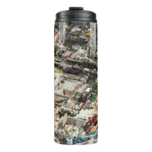 AERIAL PHOTOGRAPHY OF BUILDING CONSTRUCTION THERMAL TUMBLER