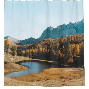 AERIAL PHOTOGRAPHY OF CONCRETE ROAD SHOWER CURTAIN