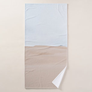 AERIAL PHOTOGRAPHY OF DESERT BATH TOWEL