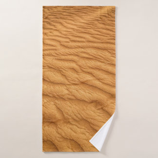 Aerial photography of desert bath towel