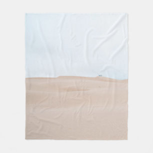 AERIAL PHOTOGRAPHY OF DESERT FLEECE BLANKET