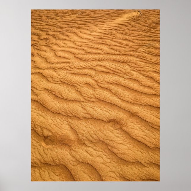 Aerial photography of desert poster (Front)