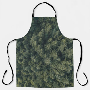 Aerial photography of green trees apron