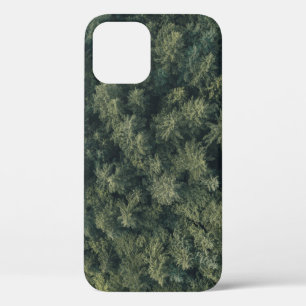 Aerial photography of green trees iPhone 12 case