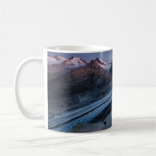AERIAL PHOTOGRAPHY OF MOUNTAIN AND RIVER COFFEE MUG