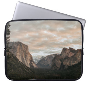 AERIAL PHOTOGRAPHY OF MOUNTAIN LAPTOP SLEEVE