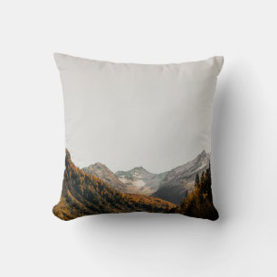 AERIAL PHOTOGRAPHY OF MOUNTAIN UNDER CLOUDY SKY CUSHION