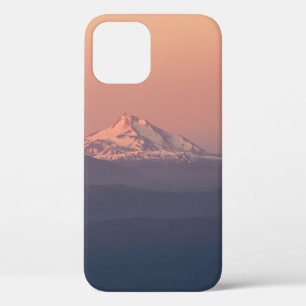 AERIAL PHOTOGRAPHY OF MOUNTAIN WITH SNOW iPhone 12 CASE