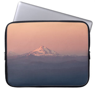 AERIAL PHOTOGRAPHY OF MOUNTAIN WITH SNOW LAPTOP SLEEVE