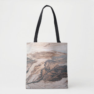AERIAL PHOTOGRAPHY OF ROCK MOUNTAIN TOTE BAG