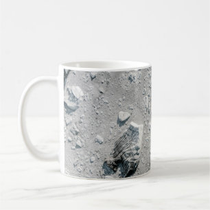 Aerial photography of rocks coffee mug