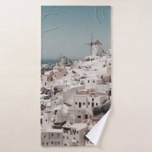 AERIAL PHOTOGRAPHY OF WHITE CONCRETE BUILDINGS DUR BATH TOWEL
