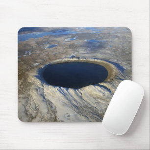 Aerial Pingualuit Crater, Quebec, Canada. Mouse Pad