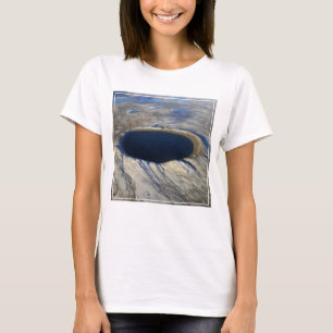 Aerial Pingualuit Crater, Quebec, Canada. T-Shirt