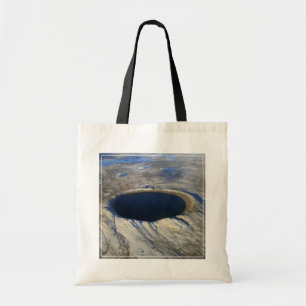 Aerial Pingualuit Crater, Quebec, Canada. Tote Bag
