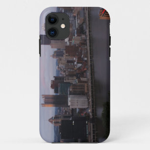 Aerial Pittsburgh Skyline at sunset iPhone 11 Case