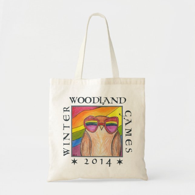 aerial rainbow tote bag (Front)