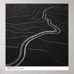 Aerial, Sacramento Valley, Rice fields May, 1966 Poster