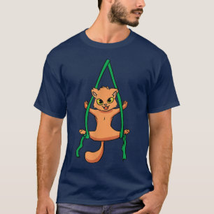 Aerial Silk Dancer Acrobat Funny Cat Aerialist T-Shirt