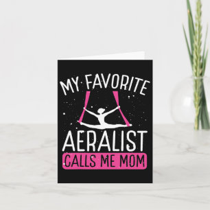 Aerial Silk Dancing Mum Mothers Day Aerial Hoop Ae Card