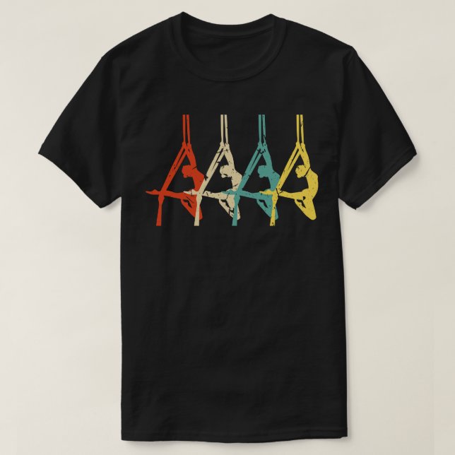 Aerial Silks Acrobatics T-Shirt (Design Front)