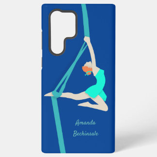 Aerial Silks Dancer in Teal Samsung Galaxy Case