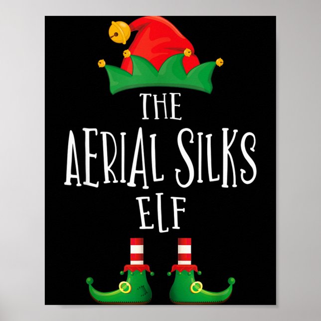 Aerial Silks Elf Shirt Family Matching Pyjamas Chr Poster (Front)