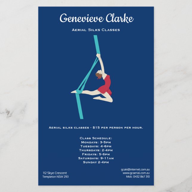 Aerial Silks Flyer (Front)